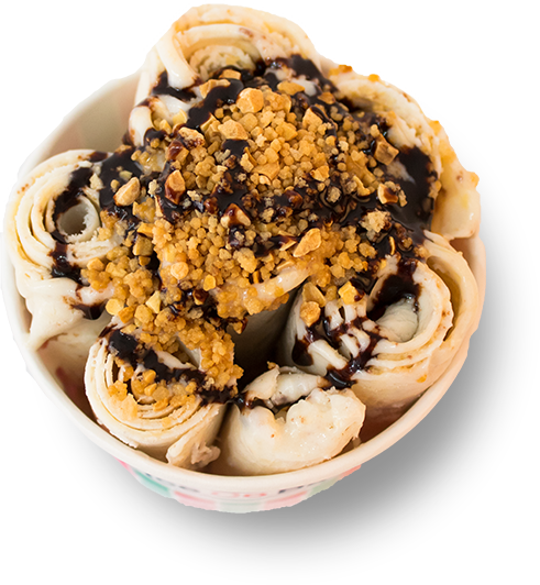 Helado a la plancha fría