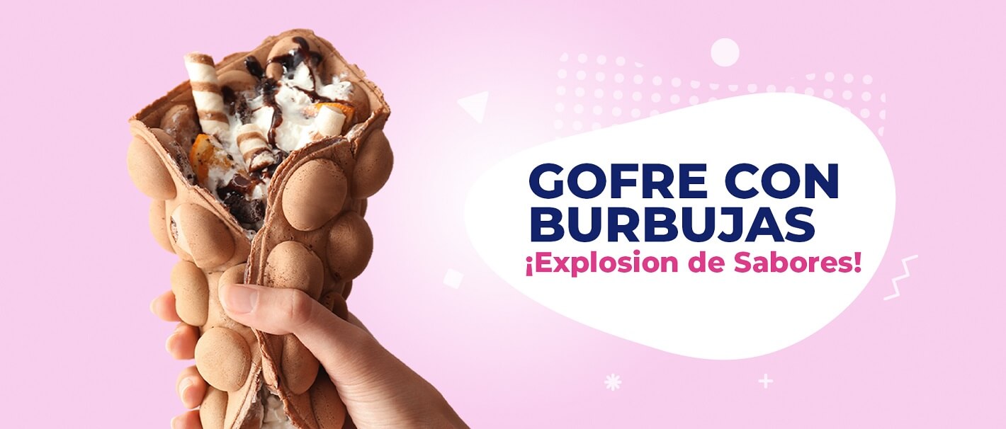 Gofre con burbujas